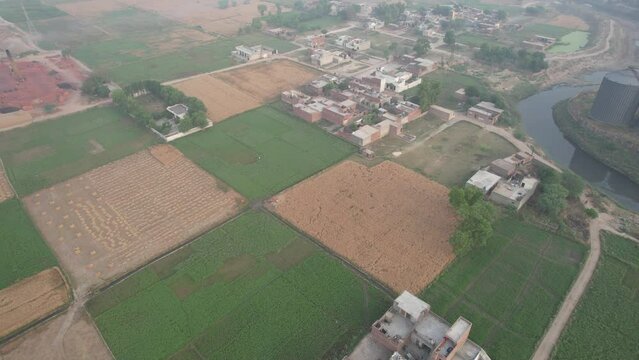Gorgeous Aerial Views of Kala Shah Kako, Ravi Ryan and SA Gardens Housing Society Punjab Pakistan