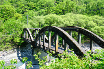 新緑と古い石橋