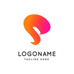 letter S abstract logo design