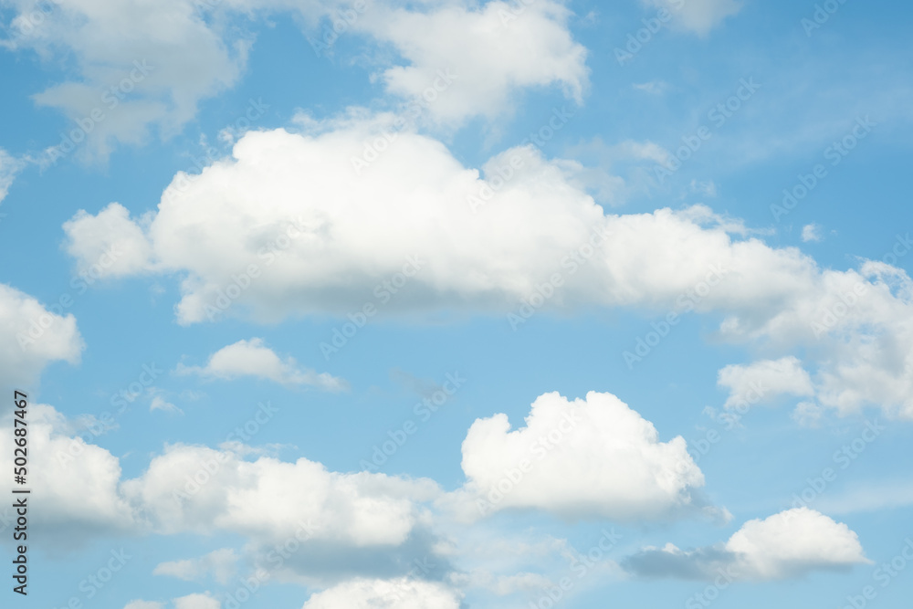 Canvas Prints many small clouds in blue sky.summer cloudy.white clouds floating in the sky