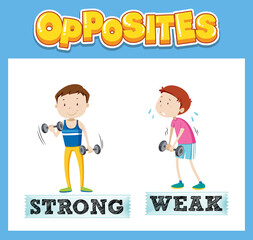 Opposite English words for kids