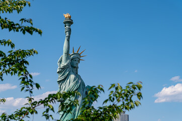 東京都港区台場にある自由の女神像