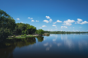 Fototapeta na wymiar Lake Jesup in Winter Springs in Seminole County, Florida