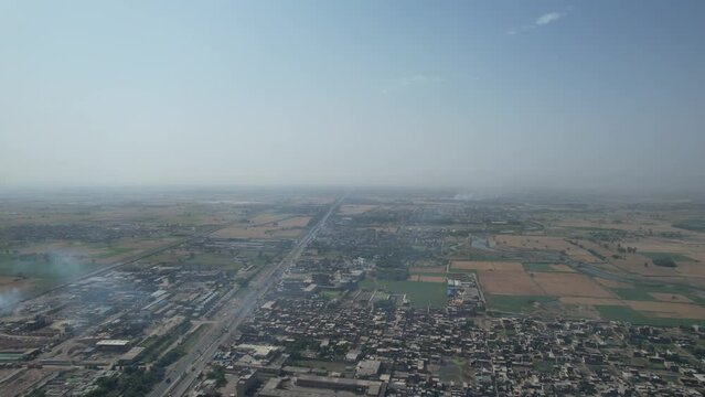 Gorgeous Aerial Views of Kala Shah Kako, Ravi Ryan and SA Gardens Housing Society Punjab Pakistan