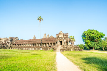 Fototapeta premium Cambodia is a country located in the southern portion of the Indochinese Peninsula in Southeast Asia. It is 181,035 square kilometers (69,898 square miles) in area