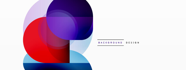 Creative geometric wallpaper. Minimal circle triangle and square line abstract background. Vector illustration for wallpaper banner background or landing page