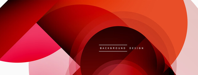 Fototapeta premium Geometrical minimal wallpaper. Geometric shapes. Vector illustration for wallpaper banner background or landing page