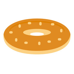 bagel flat icon