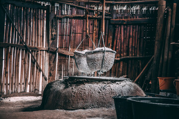 Bo Kluea rock salt well in Bo Kluea Tai, Nan province, Thailand