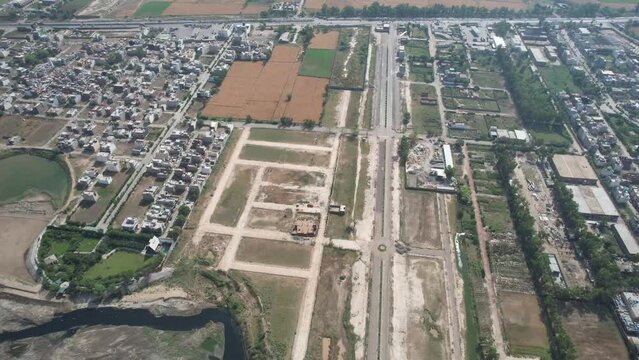 Gorgeous Aerial Views of Kala Shah Kako, Ravi Ryan and SA Gardens Housing Society Punjab Pakistan