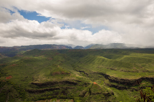 clouds over the mountain
