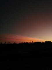 sunset in the mountains