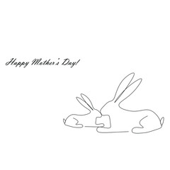 Happy mothers day card vector illustration