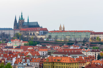 Fototapeta na wymiar Prague Castle View from the old town
