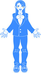 制服を着た女子学生