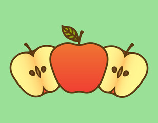 Three apples