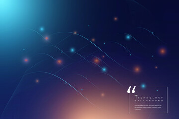 Fototapeta premium technology background with dark gradient