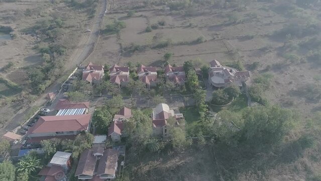aerial shots of pune outskirts