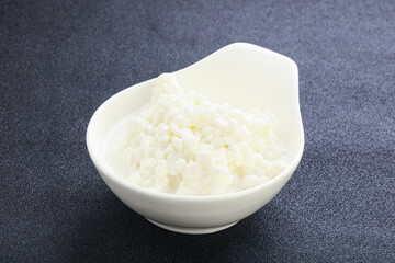 Dietary granulated cottage cheese for breakfast