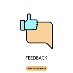 feedback icons  symbol vector elements for infographic web