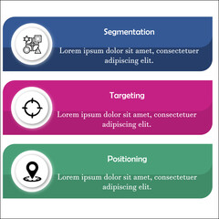 STP Marketing with Icons in an Infographic template