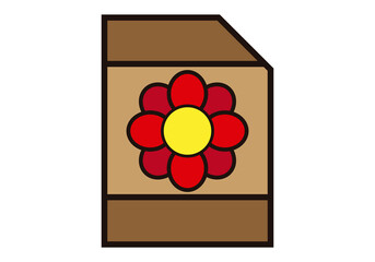 Icono de bolsa de abono para plantas. 