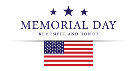 Memorial Day USA Background - obrazy, fototapety, plakaty