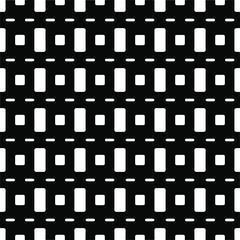 Vector seamless pattern.Simple stylish abstract geometric background. Monochrome image. Black and white color. Design for decor, prints, textile.Design element for prints. 