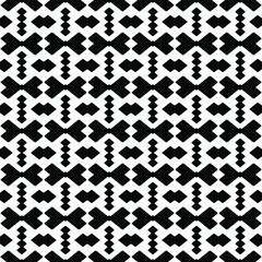 Vector seamless pattern.Simple stylish abstract geometric background. Monochrome image. Black and white color. Design for decor, prints, textile.Design element for prints. 