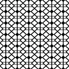 Fototapeta premium Vector seamless pattern.Simple stylish abstract geometric background. Monochrome image. Black and white color. Design for decor, prints, textile.Design element for prints. 