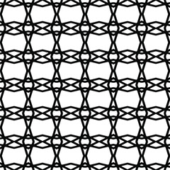 Vector seamless pattern.Simple stylish abstract geometric background. Monochrome image. Black and white color. Design for decor, prints, textile.Design element for prints. 