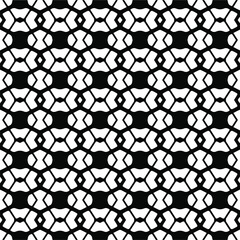 Vector seamless pattern.Simple stylish abstract geometric background. Monochrome image. Black and white color. Design for decor, prints, textile.Design element for prints.