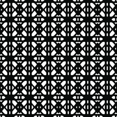 Vector seamless pattern.Simple stylish abstract geometric background. Monochrome image. Black and white color. Design for decor, prints, textile.Design element for prints.