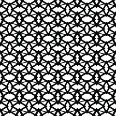Vector seamless pattern.Simple stylish abstract geometric background. Monochrome image. Black and white color. Design for decor, prints, textile.Design element for prints.