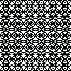 Vector seamless pattern.Simple stylish abstract geometric background. Monochrome image. Black and white color. Design for decor, prints, textile.Design element for prints.