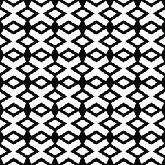 Vector seamless pattern.Simple stylish abstract geometric background. Monochrome image. Black and white color. Design for decor, prints, textile.Design element for prints.
