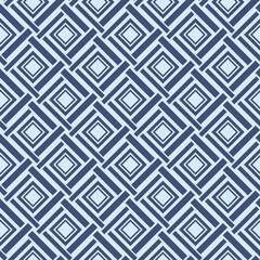 Japanese Weave Diamond Vector Seamless Pattern