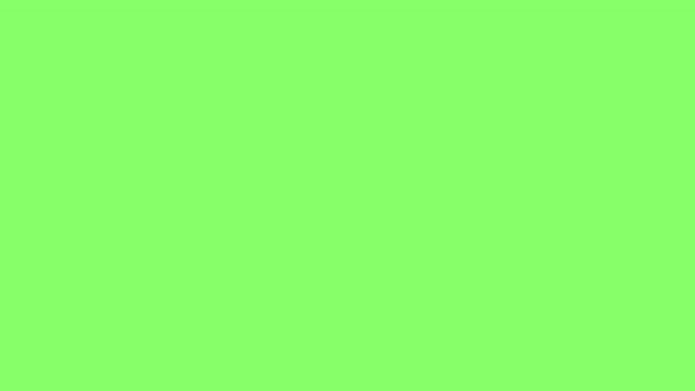 Like with red button and bell on green chromakey background