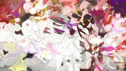 Abstract Vibrant Background Digital Illustration