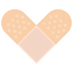 Medical plaster. Flat vector illustration