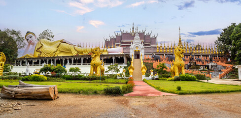 Wat Phrathat Suthon Mongkhon Khiri temple complex in Phrae, Thailand