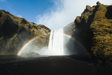 Rainbow waterfall