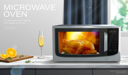 Microwave oven ad