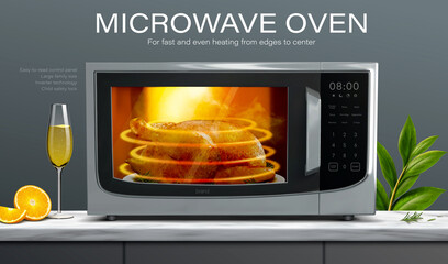 Microwave oven ad