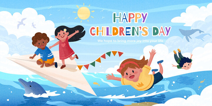 Happy Children's Day greeting card