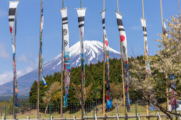 富士山と鯉のぼり