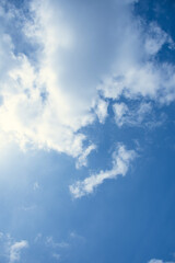 Obraz premium 太陽も一緒に青空