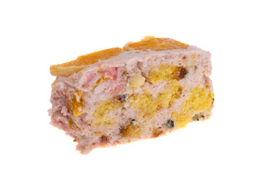 fruit cake isolated