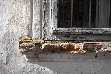 Old window and window sill