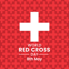 World Red Cross and Red Crescent Day logo icon design, vector illustration